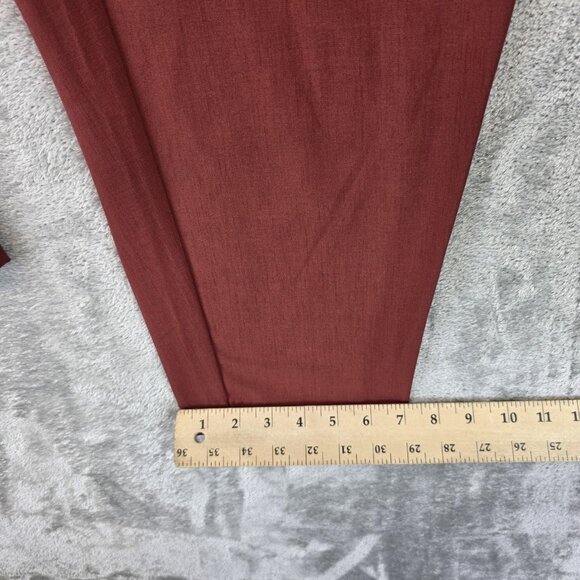 Torrid Pants Womens 10 Red Paperbag Waist Belted Tapered Dress Trouser Workwear - Picture 8 of 12